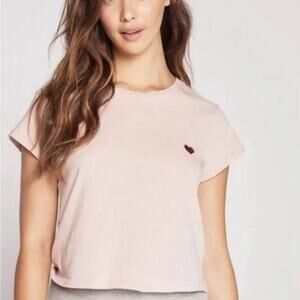 Spiritual Gangster Pink Cropped Relaxed T-Shirt